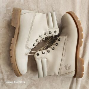 Timberland Linden Woods Light Taupe 6" Ankle Boots Bootie Shoes Women 10